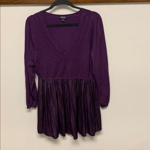 Purple Flowy Blouse